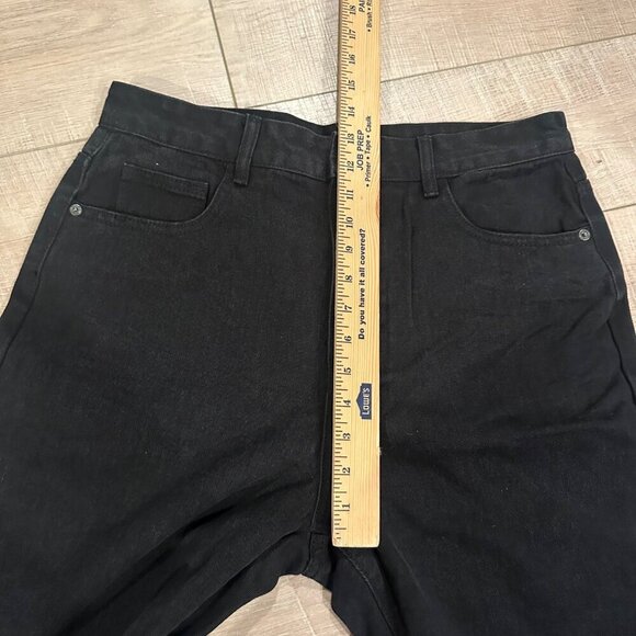 PRETTY LITTLE THINGS WOMENS SIZE 10 BLACK MOM JEANS - Picture 4 of 9